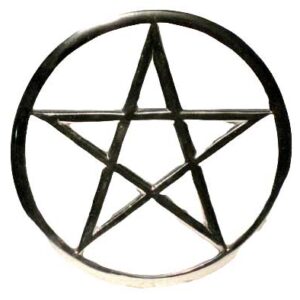 Cut-Out Pentagram altar tile 5 3/4"