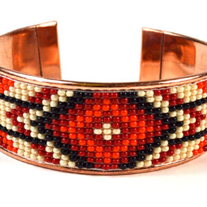 Czech Beaded Copper bracelet