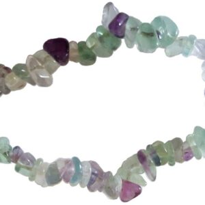 Fluorite chip bracelet