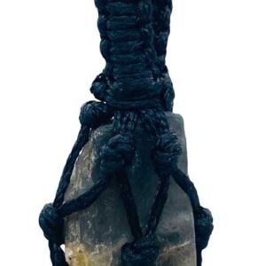 Labradorite rough tread cage pendant