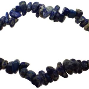 Lapis chip bracelet