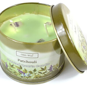 Pachuli (Patchouli) quartz tin candle