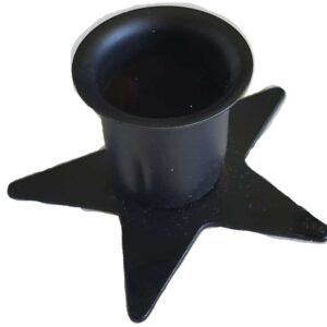 Pentagram taper candle holder