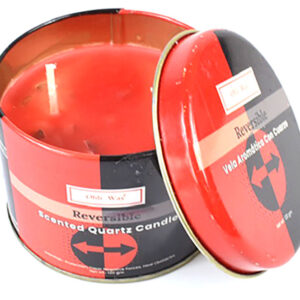 Reversible quartz tin candle