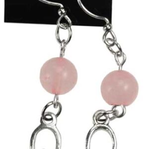 Rose Quartz Goddess earrings