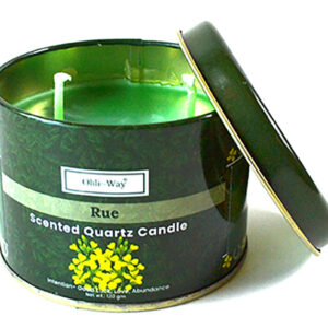 Ruda (Rue) quartz tin candle
