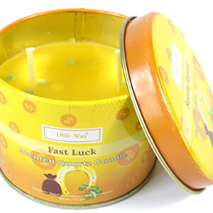 Suerte Rapida (Fast Luck) quartz tin candle