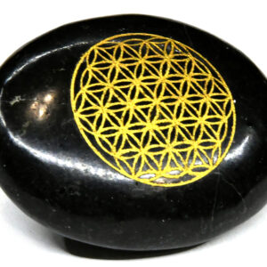 Tourmailne Flower of Life palm stone