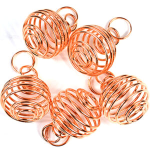 (set of 24) 3/4" Copper Plated coil