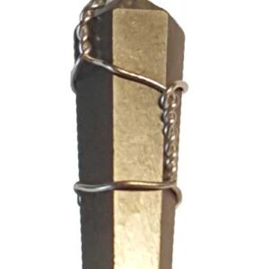 (set of 5) wire wrapped Pyrite point