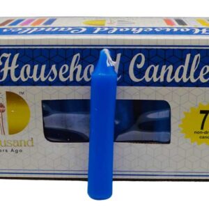 (set of 72) Blue 4" household candles