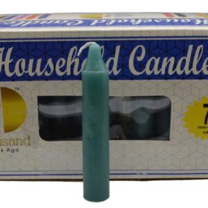 (set of 72) Green 4" household candles