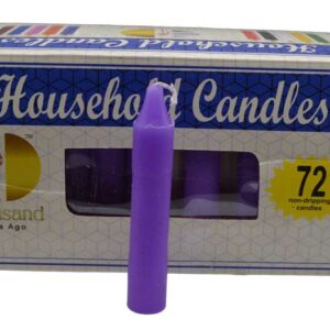 (set of 72) Purple 4" household candles