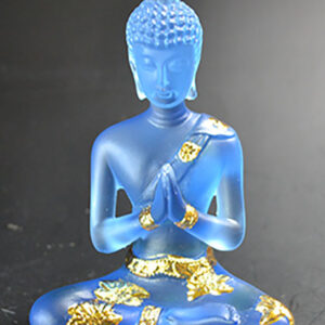 4 1/2" Buddha Blue/Gold