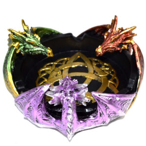 5" 3 Dragon incense holder/ ashtray