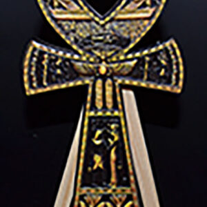 6" Ankh black W stand