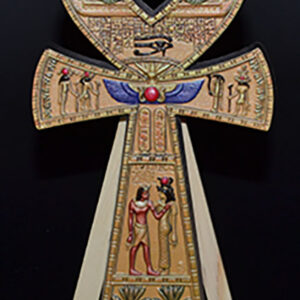 6" Ankh gold W stand