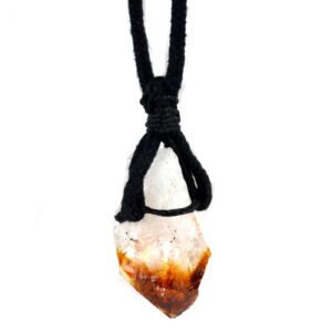 Citrine W/ cord necklace