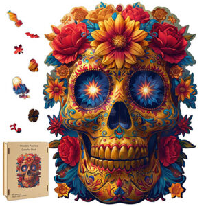 Skull & Roses wood puzzle