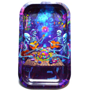 Skulls Band rolling tray