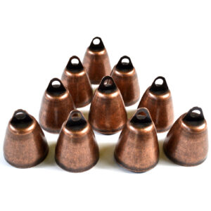 (set of 10)  1 1/4" Copper colored aluminum Bell