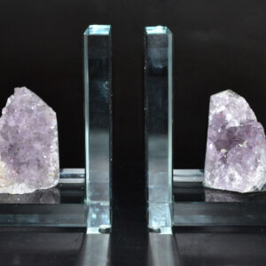 (set of 2) Amethyst book ends