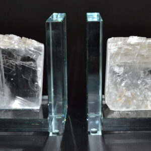 (set of 2) Selenite book ends