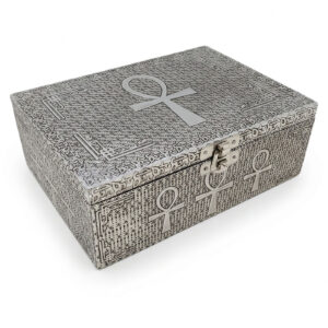 5"x 7" Ankh metal box  (over wood)