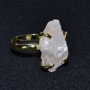Rose Quartz adjustable ring