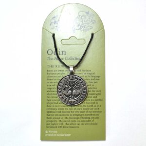 Runic Circle W Tree of Life pewter