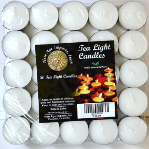 (set of 50) 4 hour White votive